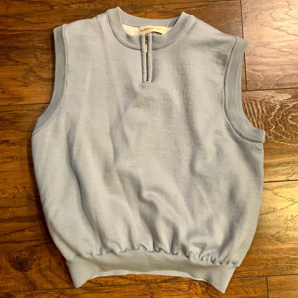 Baby Blue Poloish Tank w Zipper